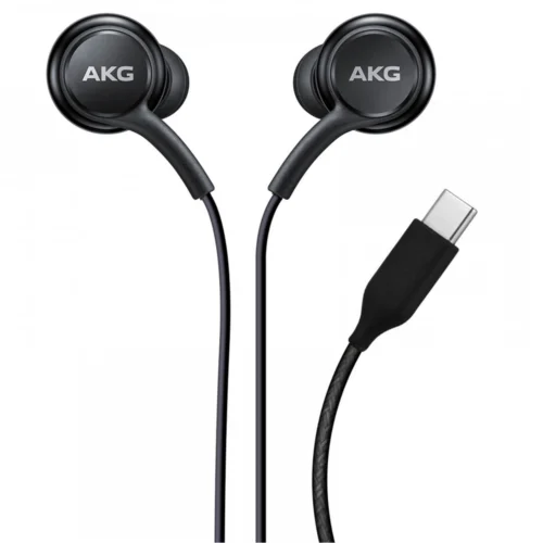 Casti SAMSUNG AKG Earphones cu Fir, In-Ear, Microfon, negru Type-C